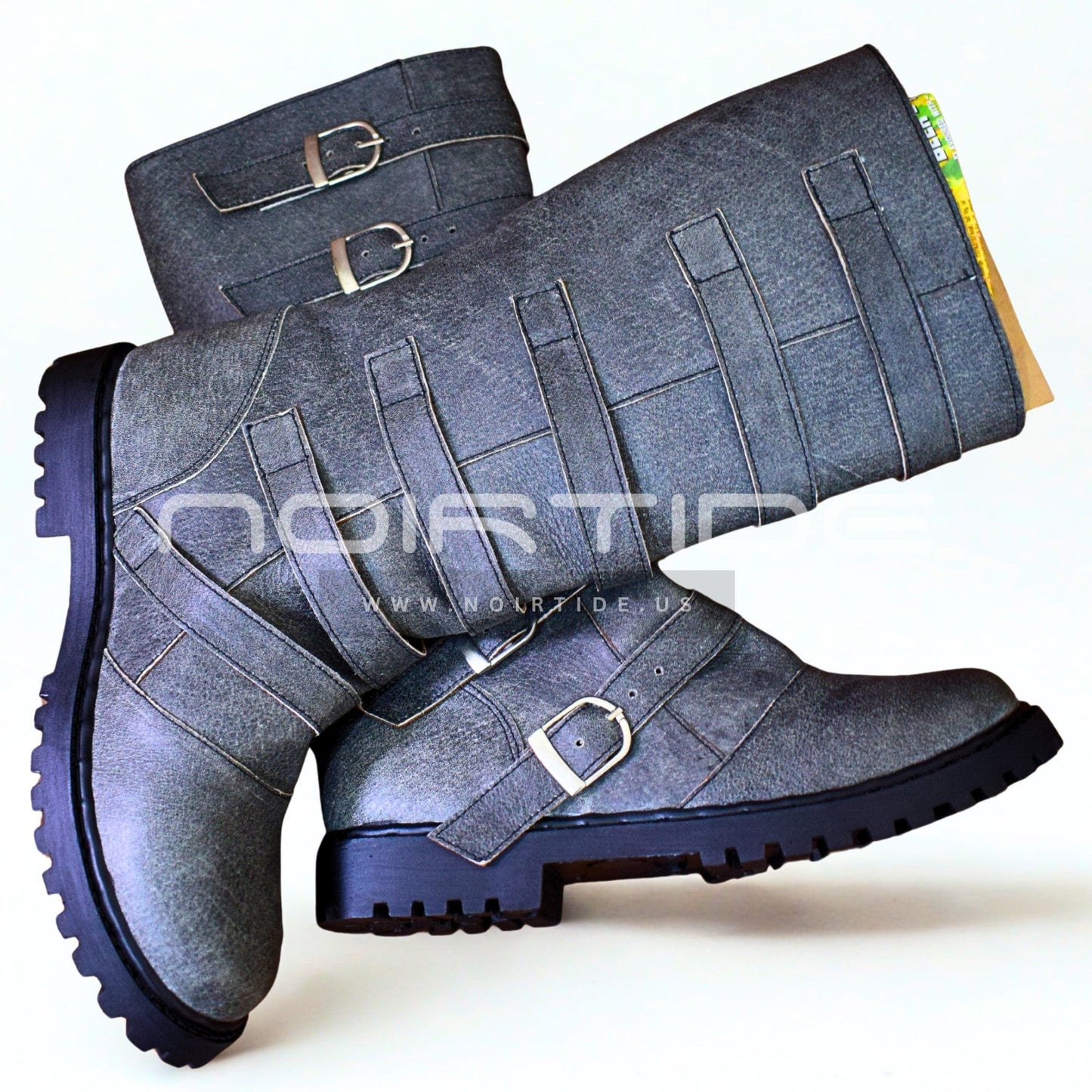 Customize Multi-Buckle Knee High Renaissance Boot