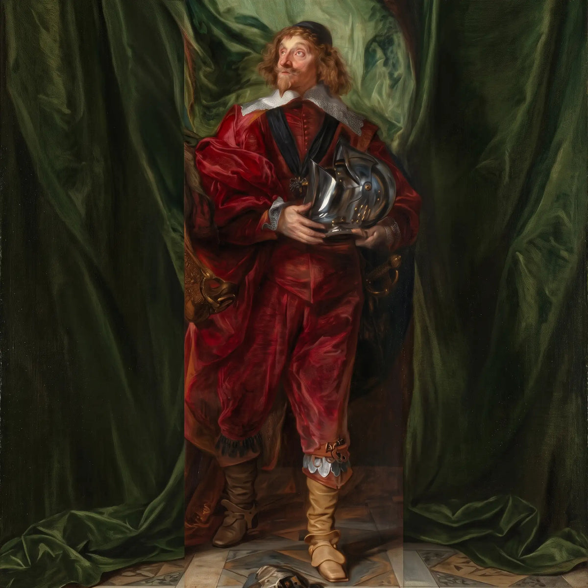 Charles I (1600–49) with M. de St Antoine — Anthony van Dyck, 1633