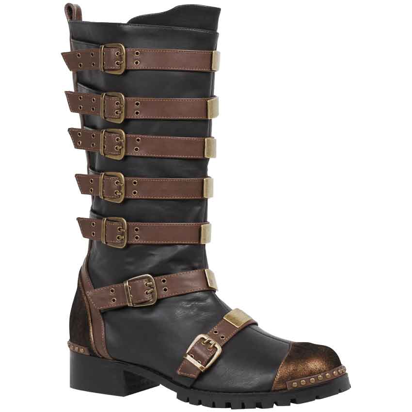 noirtide Custom-Made Buckled Steampunk Boots