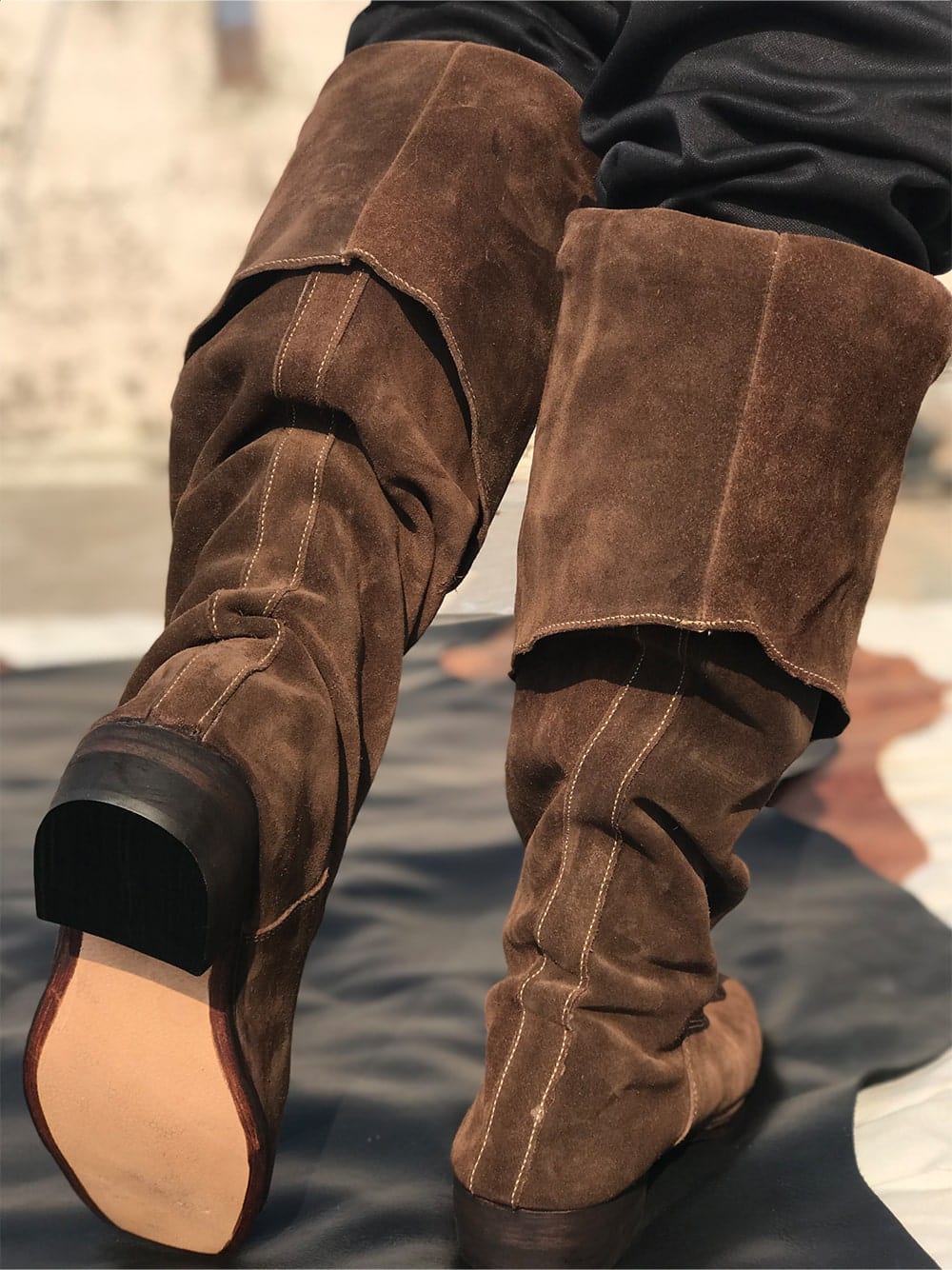 noirtide Custom-Made Jack Sparrow Boots