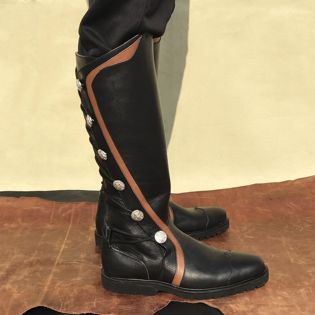 noirtide Custom-Made Knee High Custom Renaissance Boots