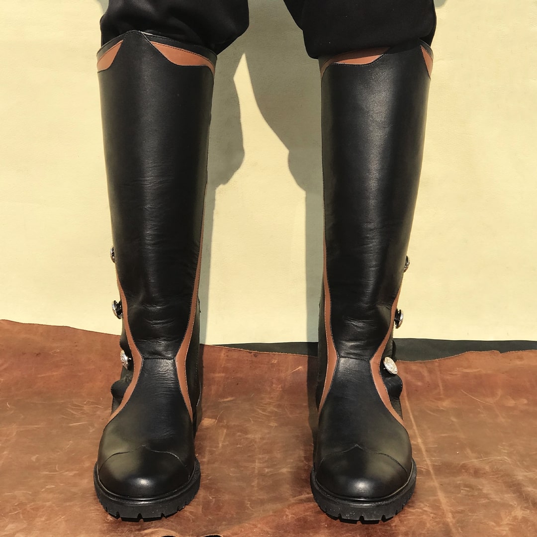noirtide Custom-Made Knee High Custom Renaissance Boots