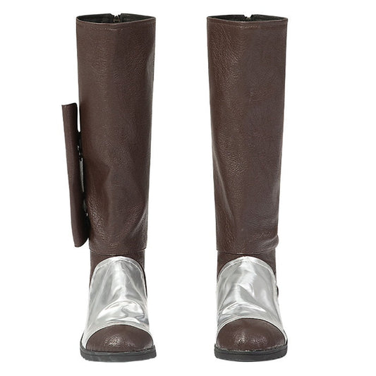 noirtide Custom-Made Star Wars Ahsoka Cosplay Brown Boots