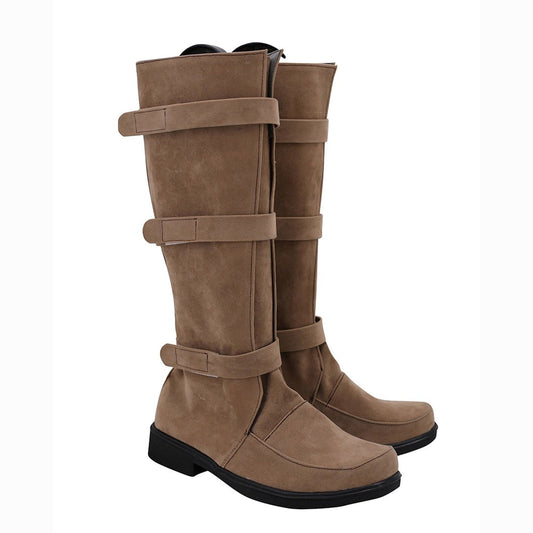 noirtide Custom-Made Star Wars Luke Skywalker Boots - Suede Brown
