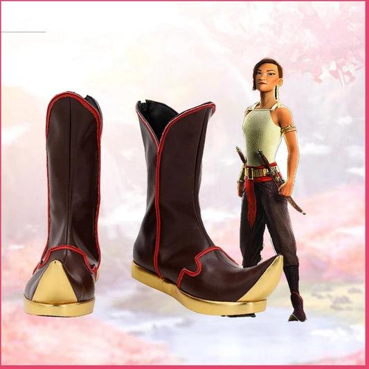 noirtide Raya and the Last Dragon Namaari Custom Cosplay Boots