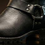Customize Leather Ankle High Biker Boots