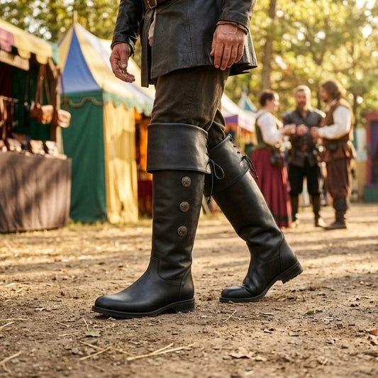 Customize Pirate Swashbuckler Bucket Top Boots