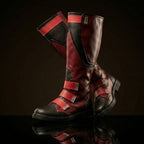 Personaliza las botas negras de cosplay del Capitán América