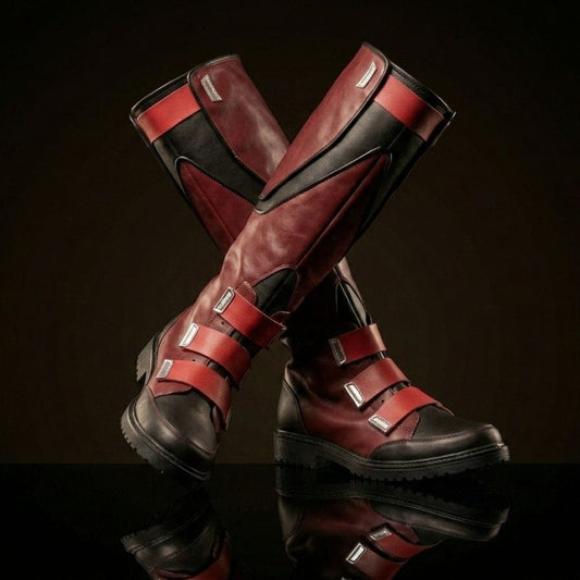 Customize Captain America Black Cosplay Boots