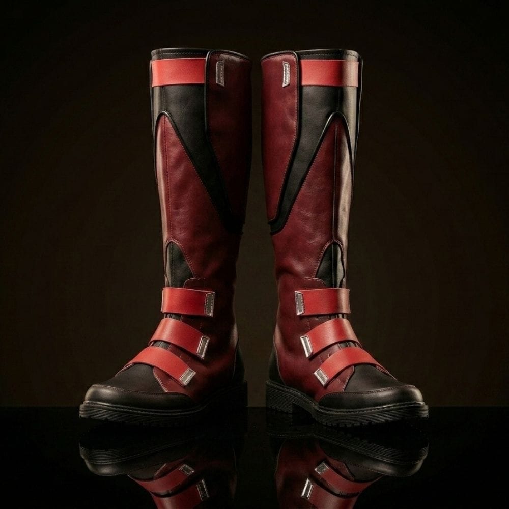 Customize Captain America Black Cosplay Boots