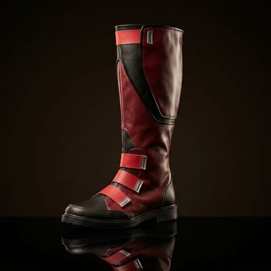 Customize Captain America Black Cosplay Boots