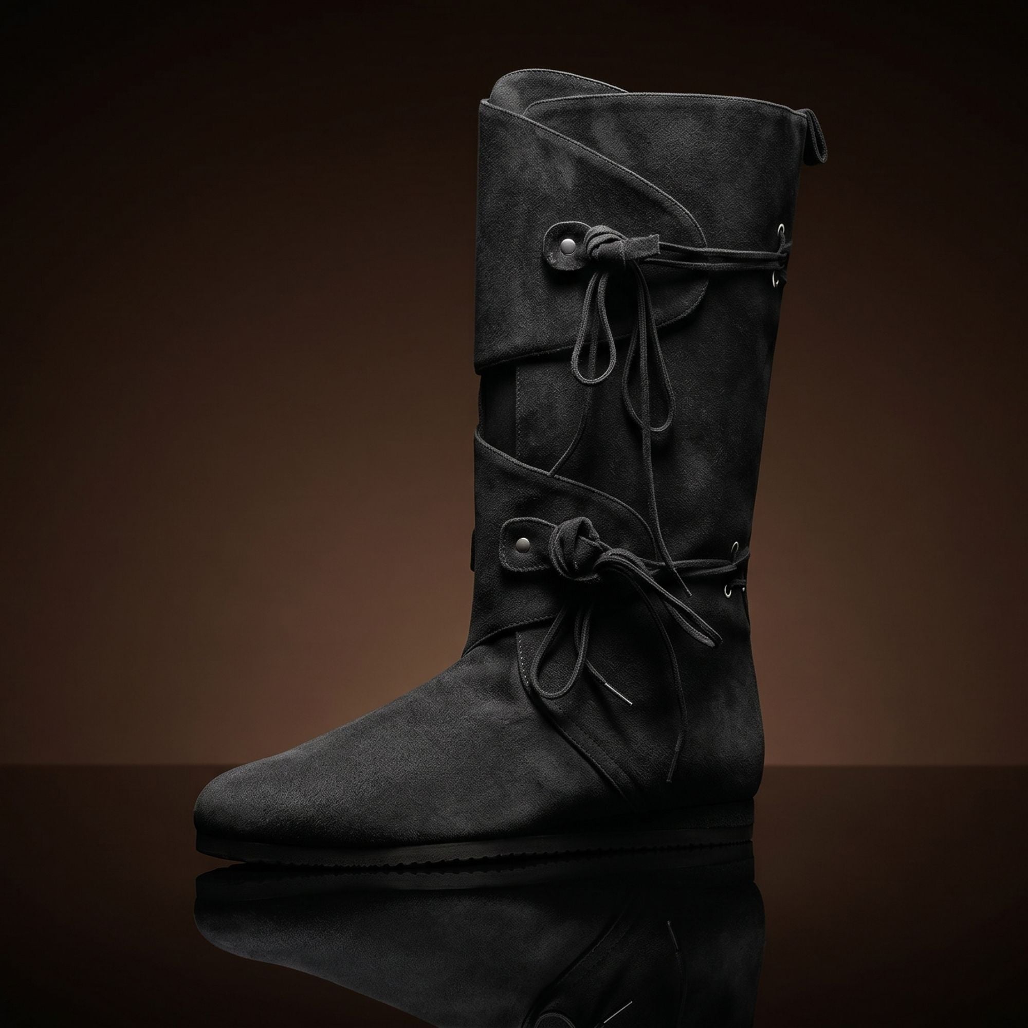 Botines renacentistas de doble tira personalizables