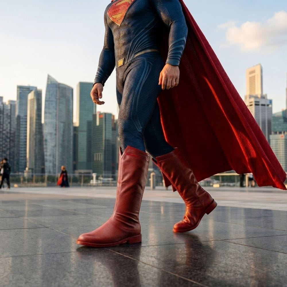 Personaliza las botas de Superman de la Liga de la Justicia