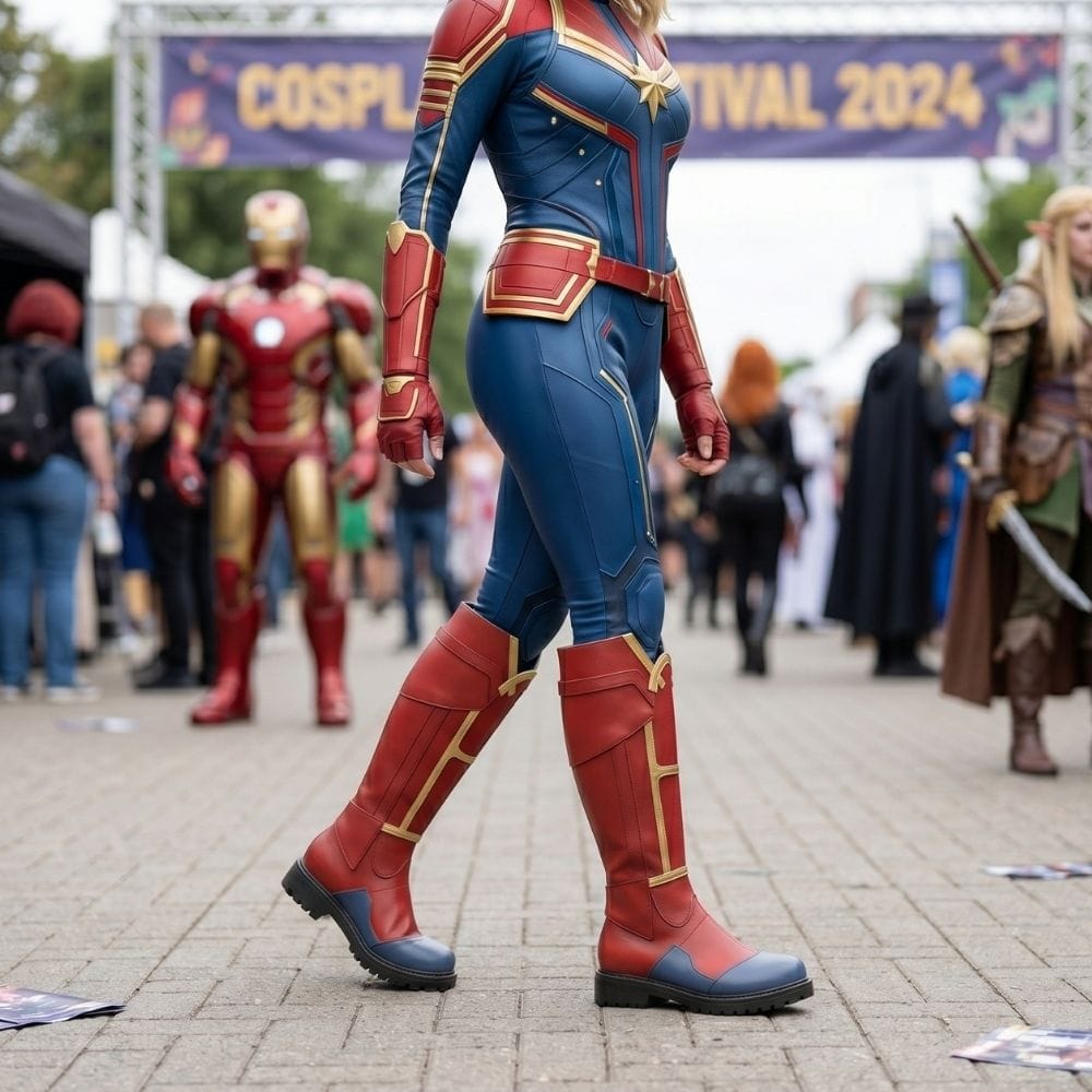 Customize Captain Marvel Cosplay Boots