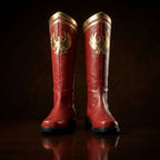 Personaliza las botas rojas de cosplay de Homelander para niños