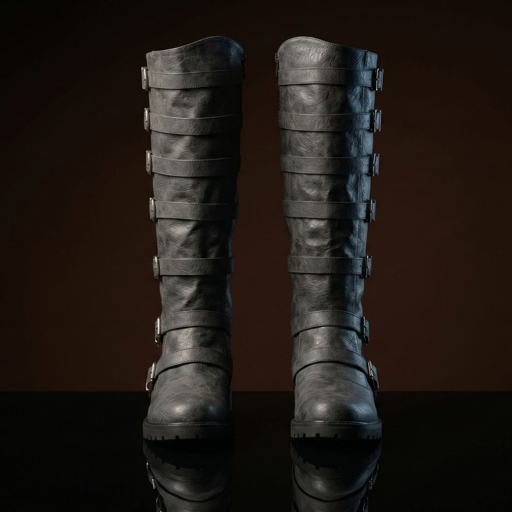 Customize Multi-Buckle Knee High Renaissance Boots