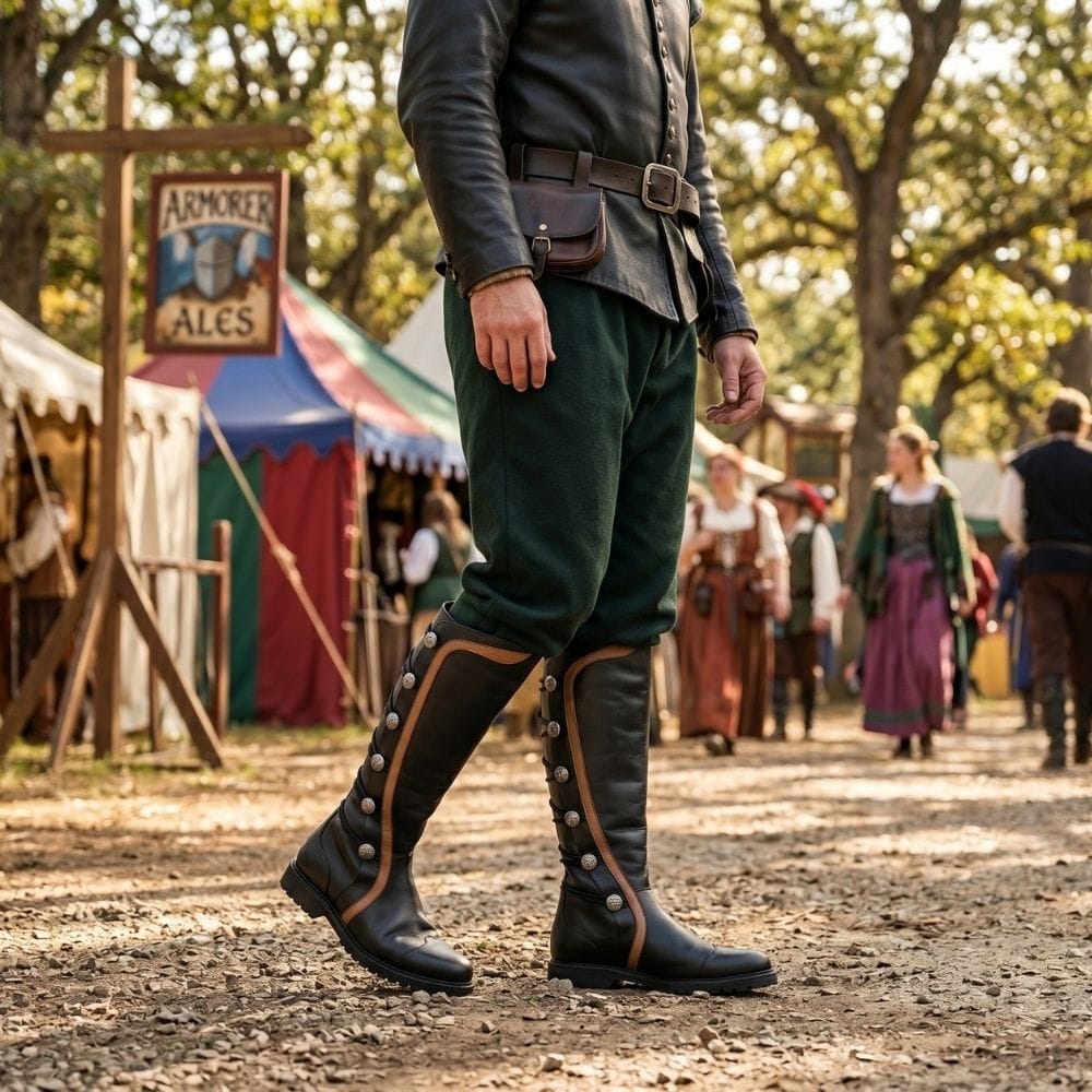 Customize Knee High Custom Renaissance Boots
