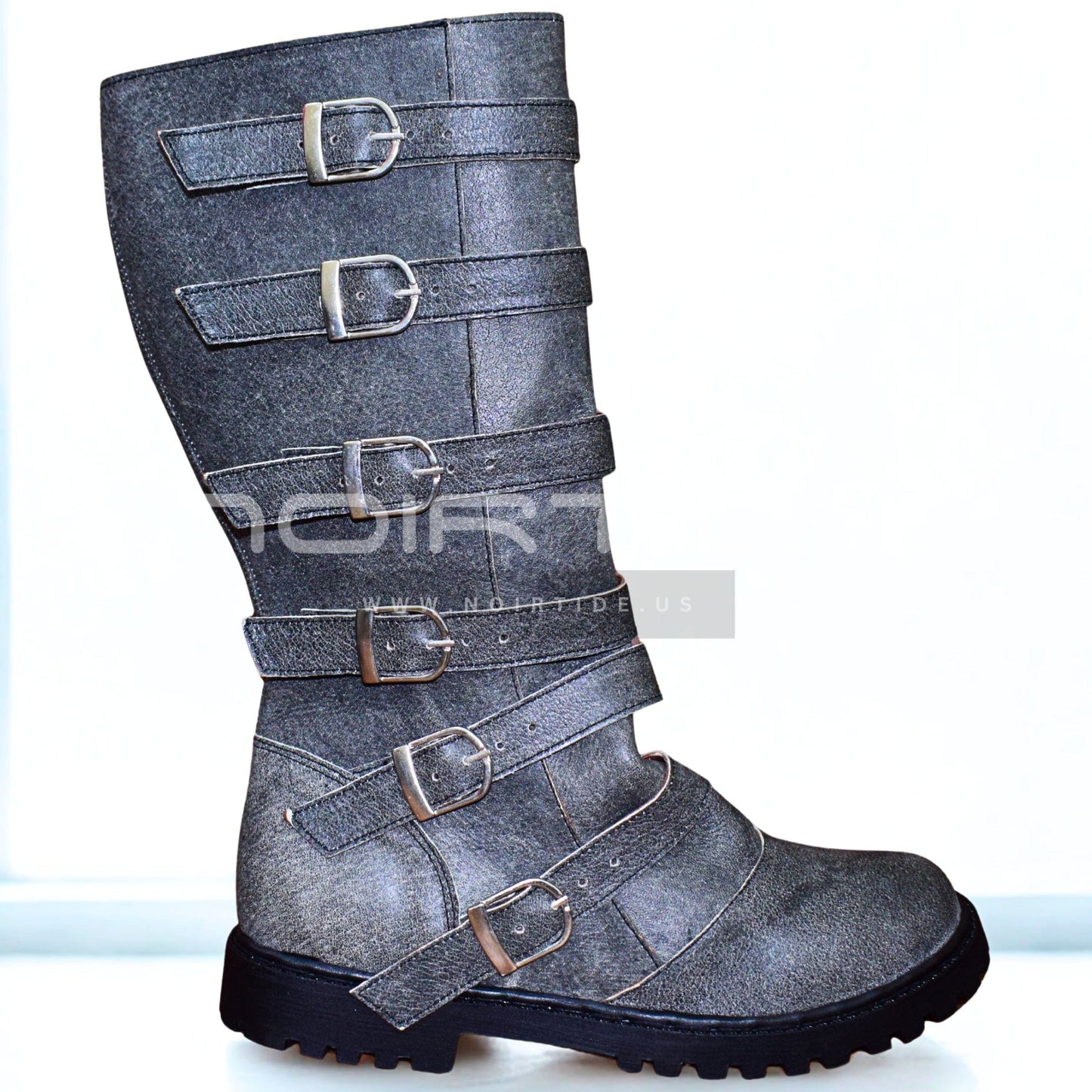 Customize Multi-Buckle Knee High Renaissance Boot