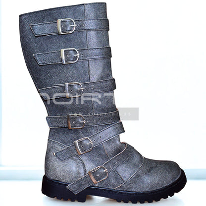 Customize Multi-Buckle Knee High Renaissance Boot