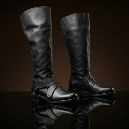 Customize Marlborough Bucket Top Knee High Boots