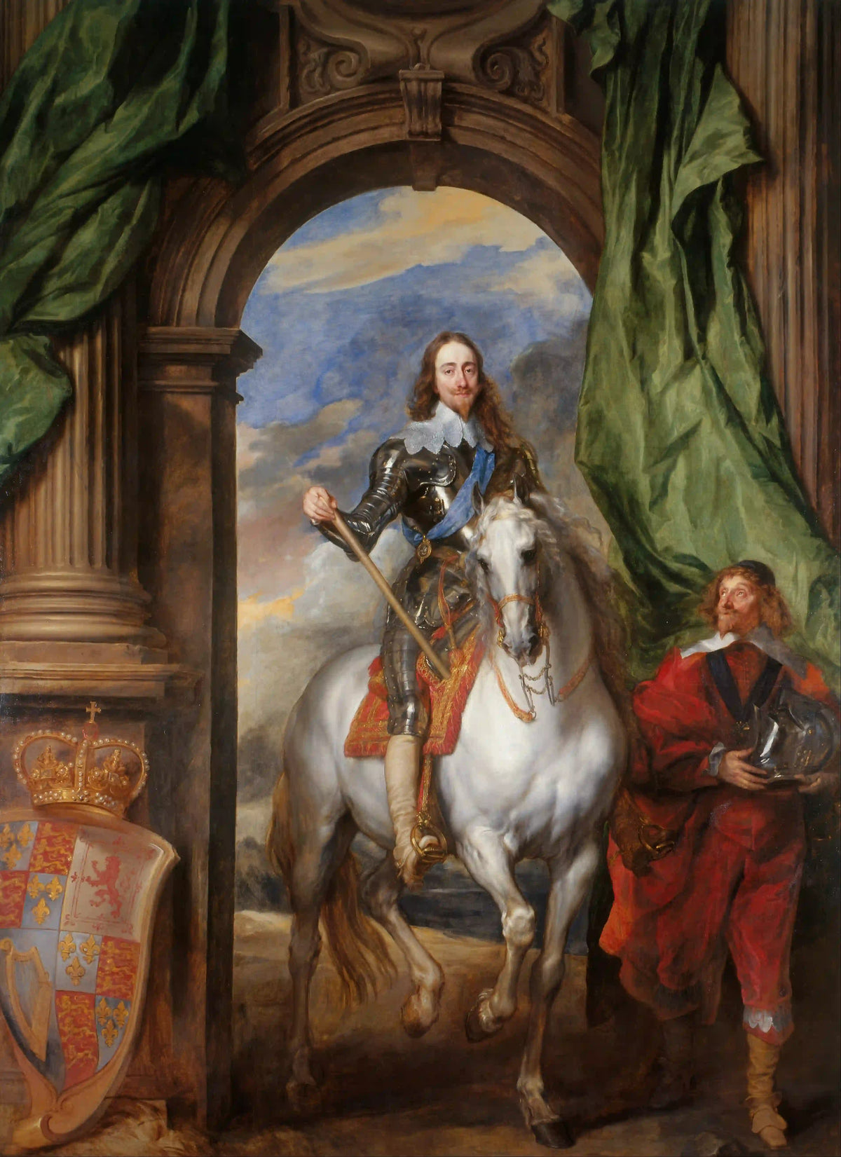 Charles I (1600–49) with M. de St Antoine — Anthony van Dyck, 1633