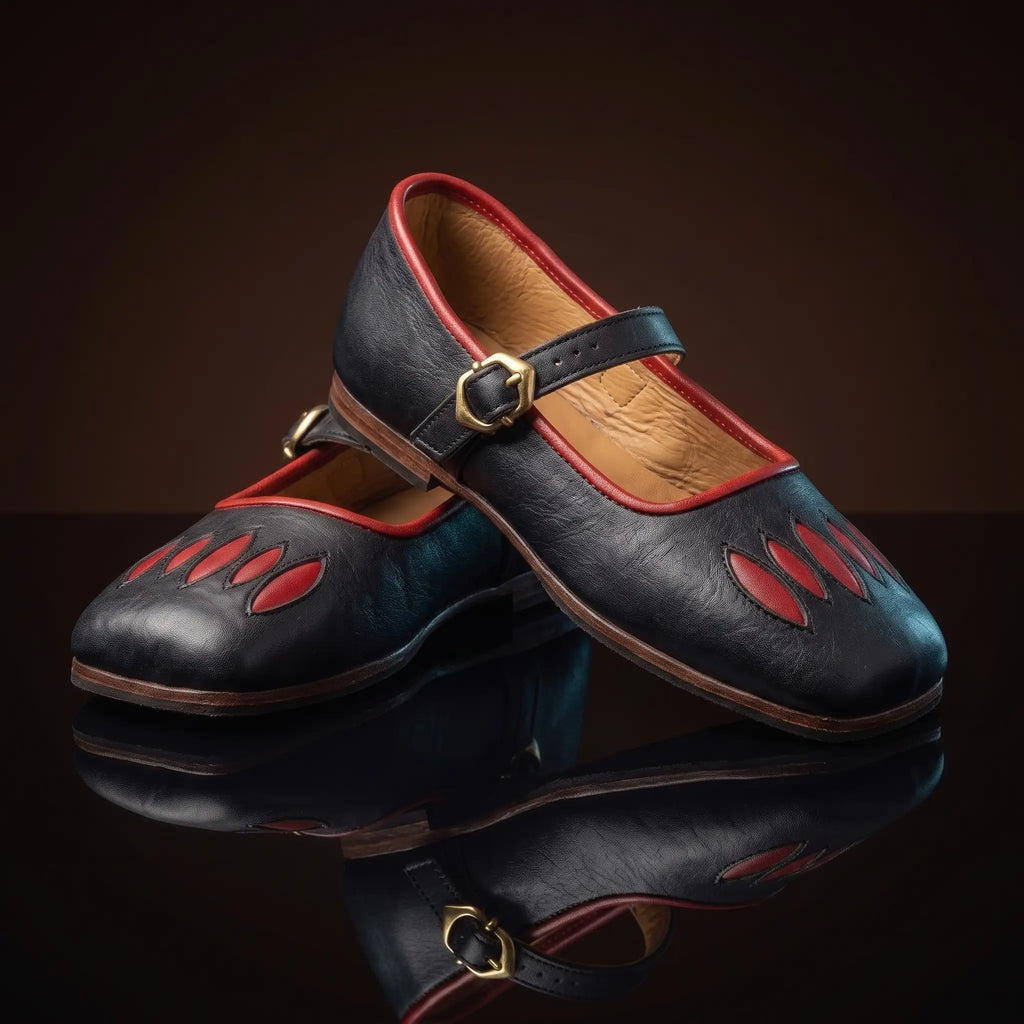 The Van Orley Flat — Renaissance Slashed Toe Shoes