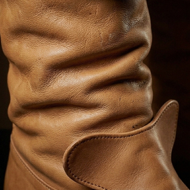 The King's Cavalier — Van Dyck Velvet Cuff Riding Boots