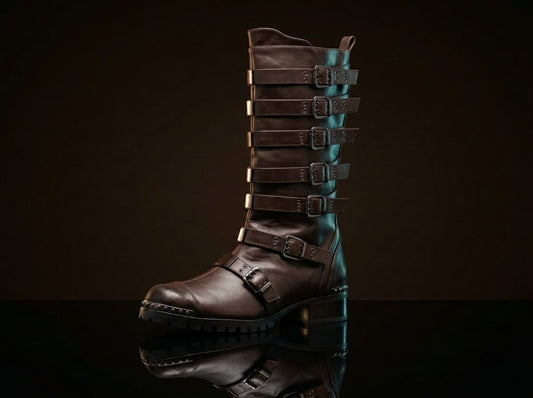 Customize Multiple Buckle Steampunk Boots