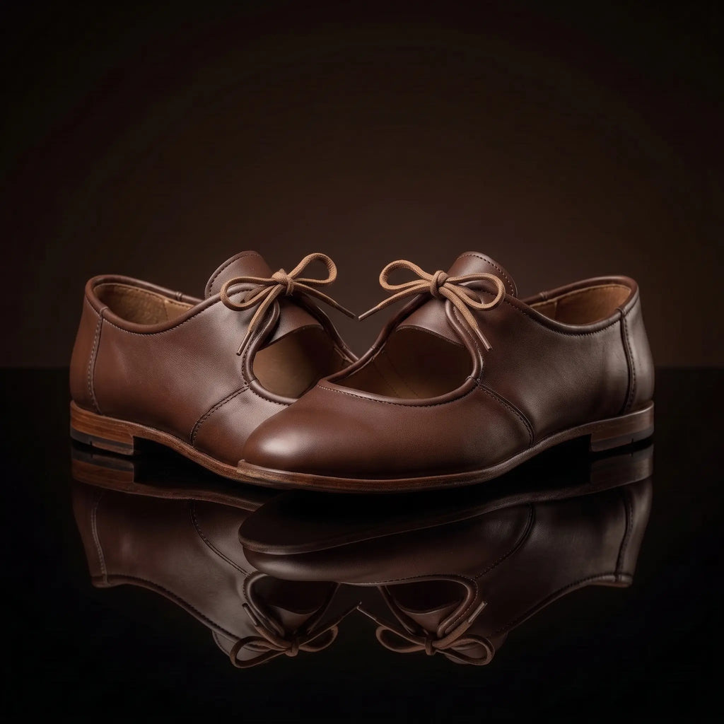 The Allegri Flat — Renaissance Tie Shoes