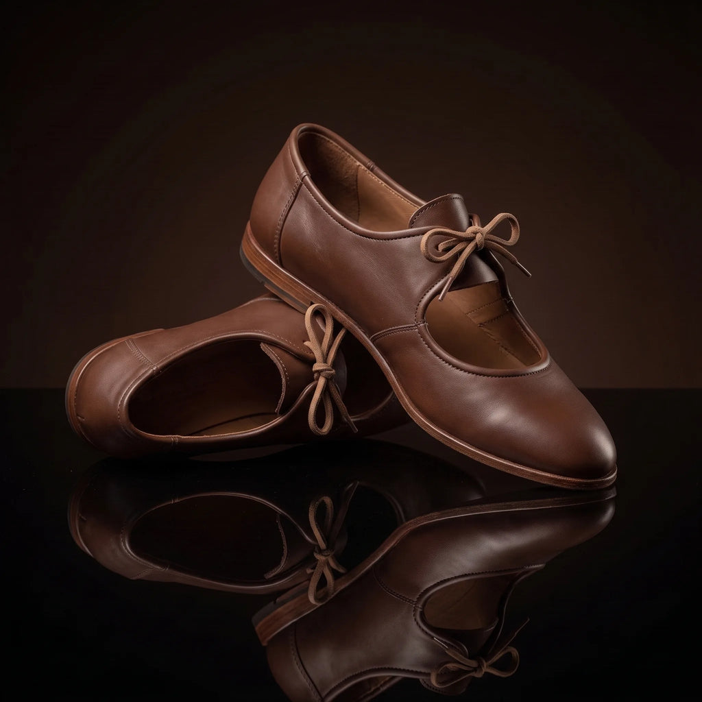 The Allegri Flat — Renaissance Tie Shoes