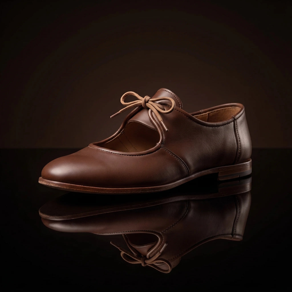 The Allegri Flat — Renaissance Tie Shoes