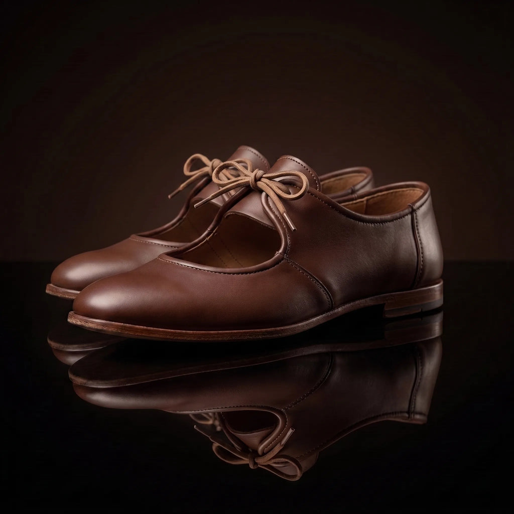The Allegri Flat — Renaissance Tie Shoes