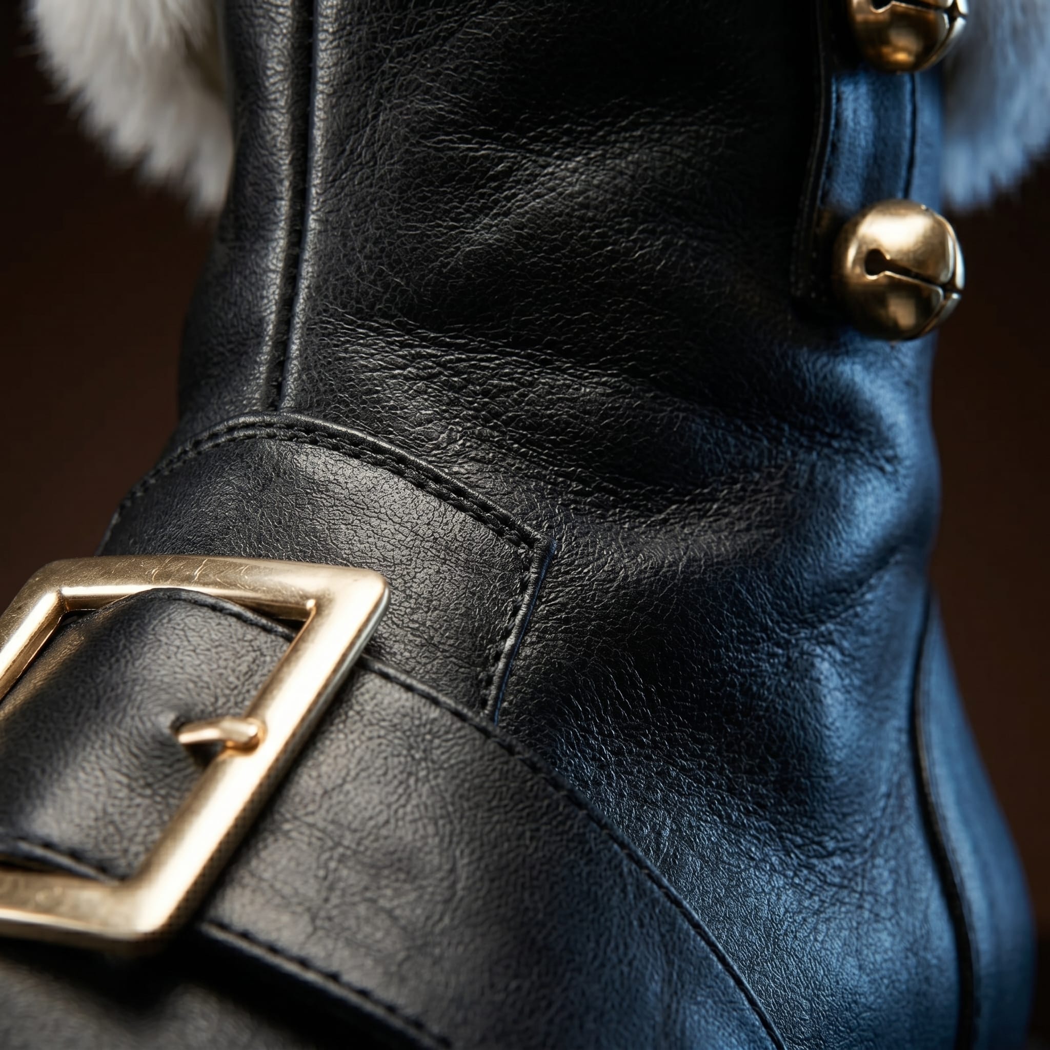 Personaliza las botas de Papá Noel con cascabeles laterales