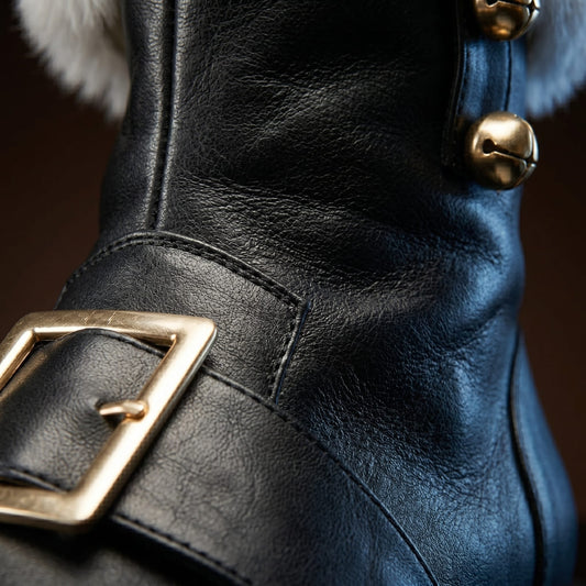 Customize Santa Claus Boots with Side Jingle Bells