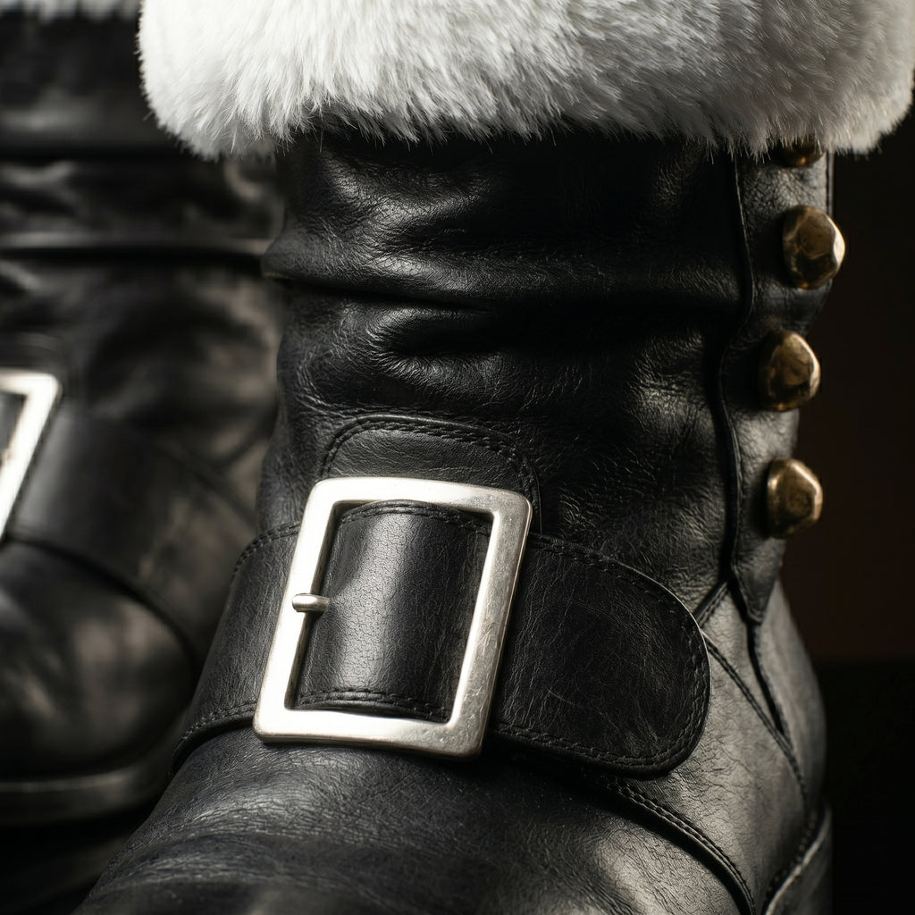 Customize Santa Claus Boots with Side Jingle Bells