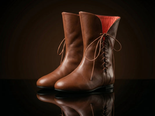 Customize Vintage Flats Short Lace Up Boots