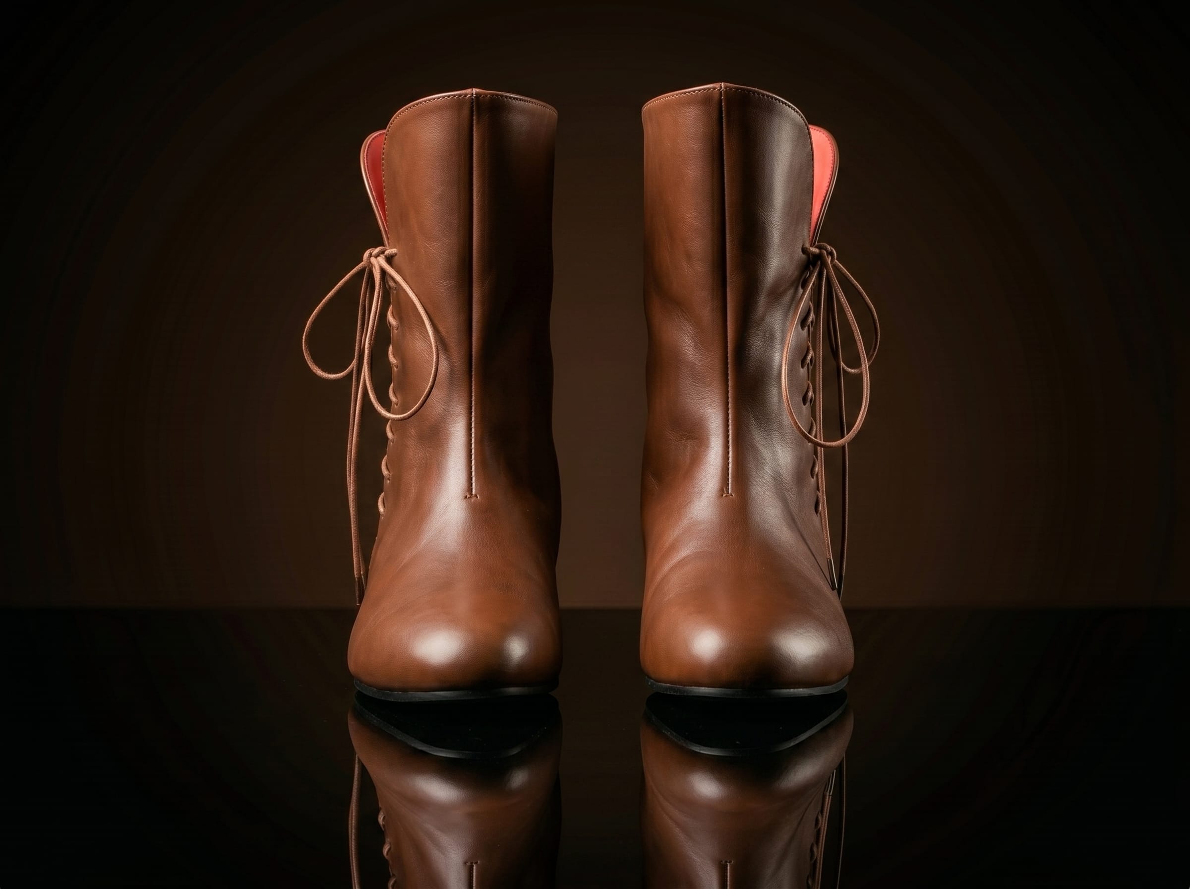 Customize Vintage Flats Short Lace Up Boots