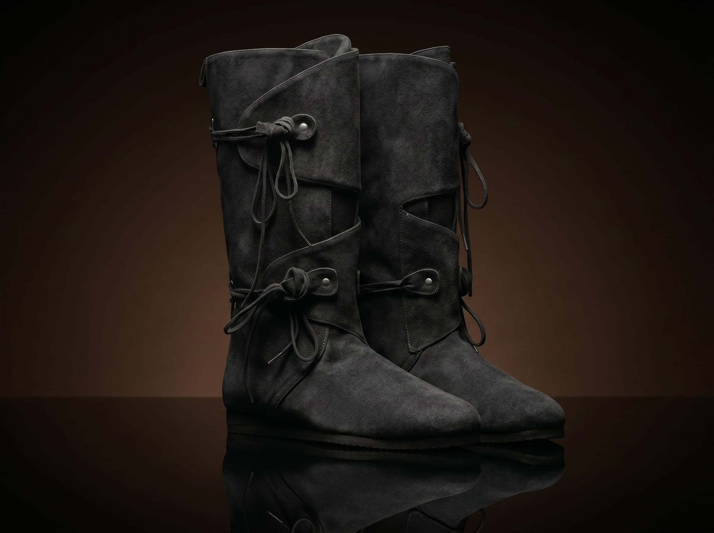 Botines renacentistas de doble tira personalizables