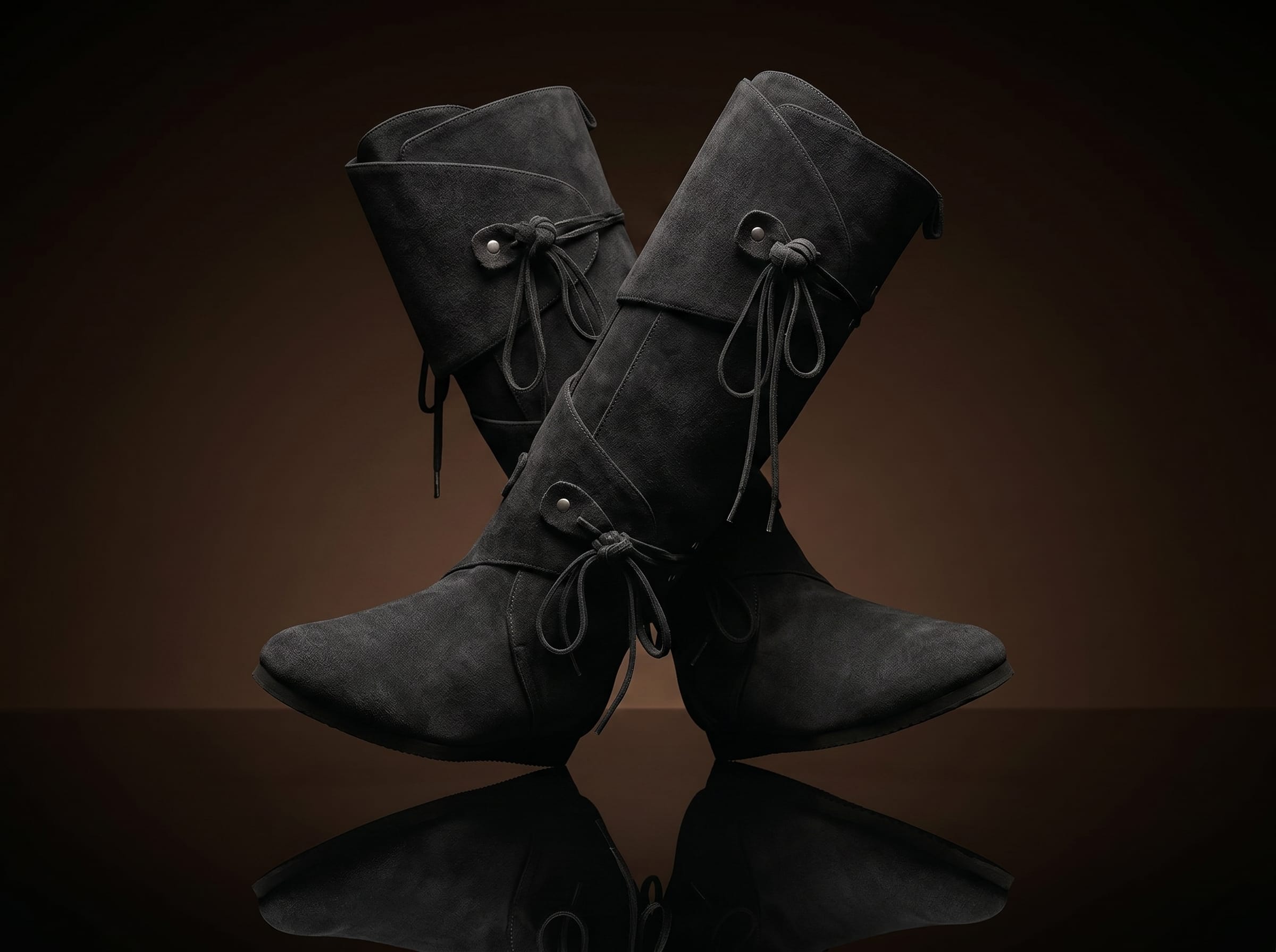 Botines renacentistas de doble tira personalizables