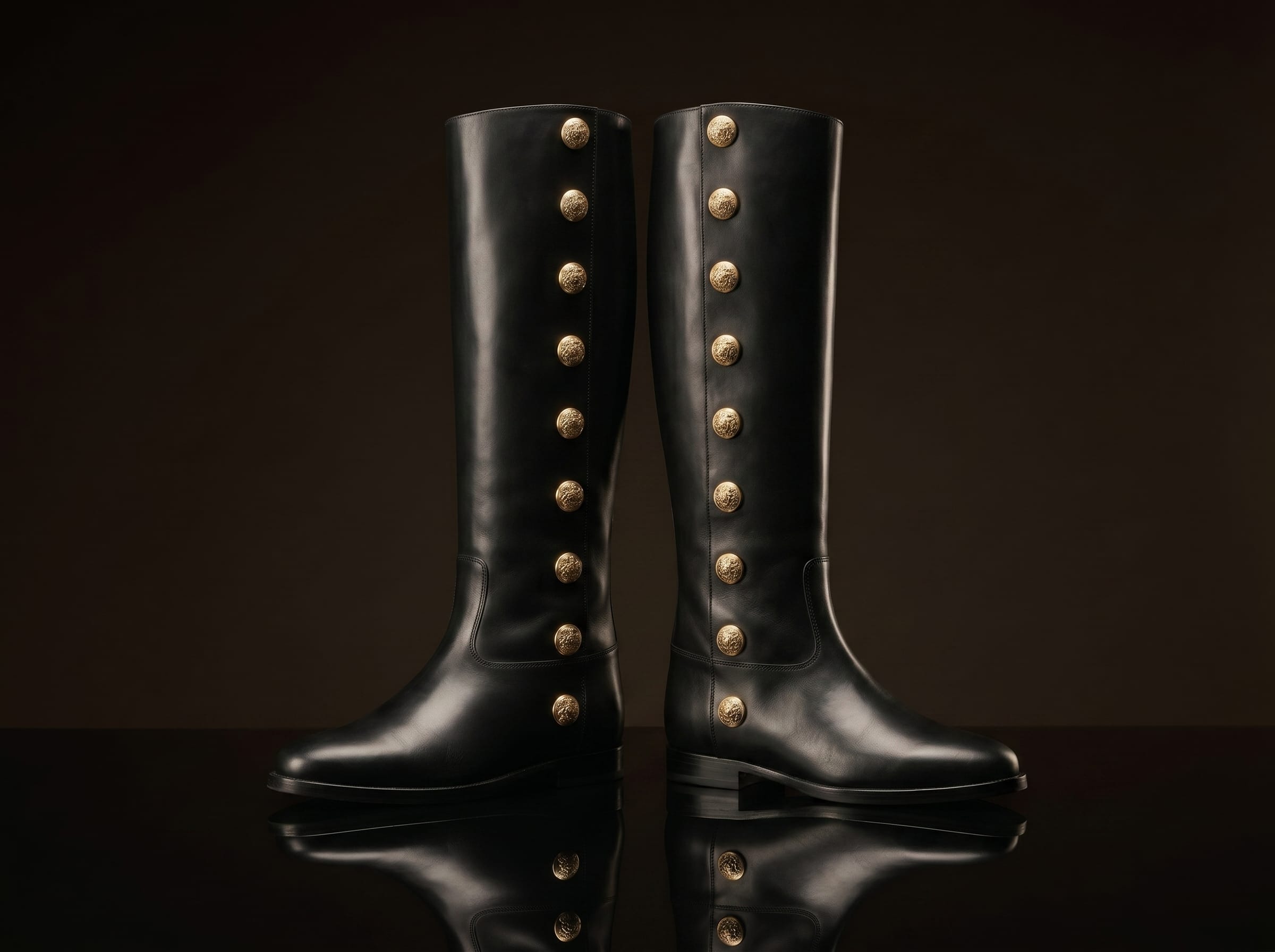 Botas de cuero hasta la rodilla personalizadas