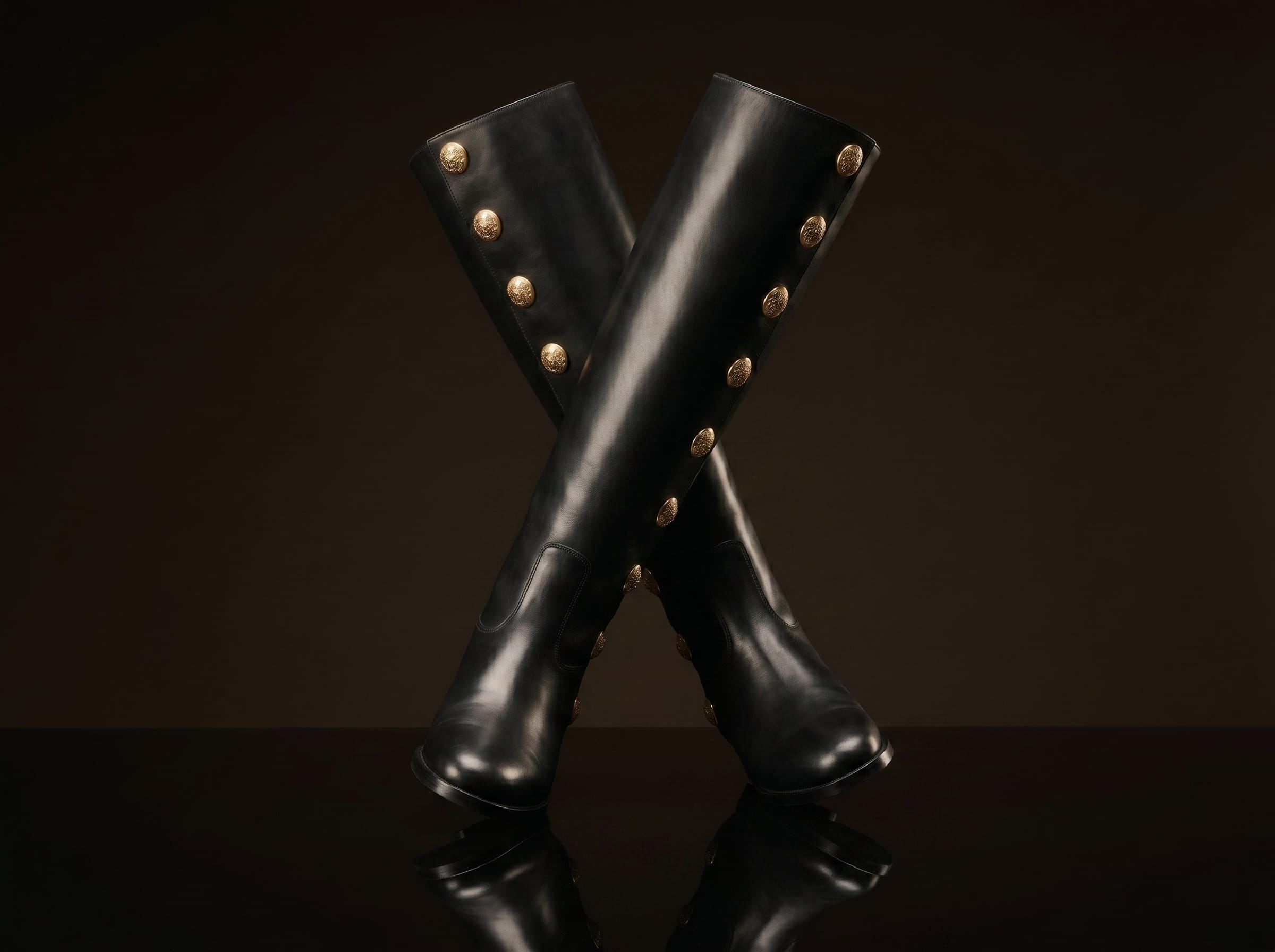 Botas de cuero hasta la rodilla personalizadas
