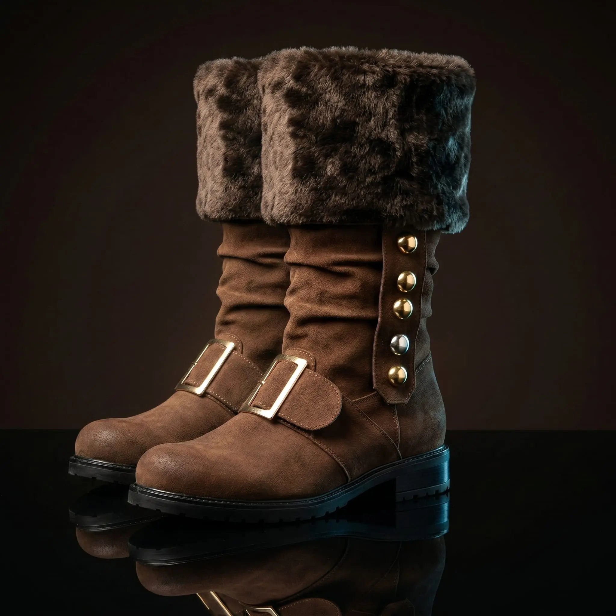 Customize Santa Claus Boots with Side Jingle Bells