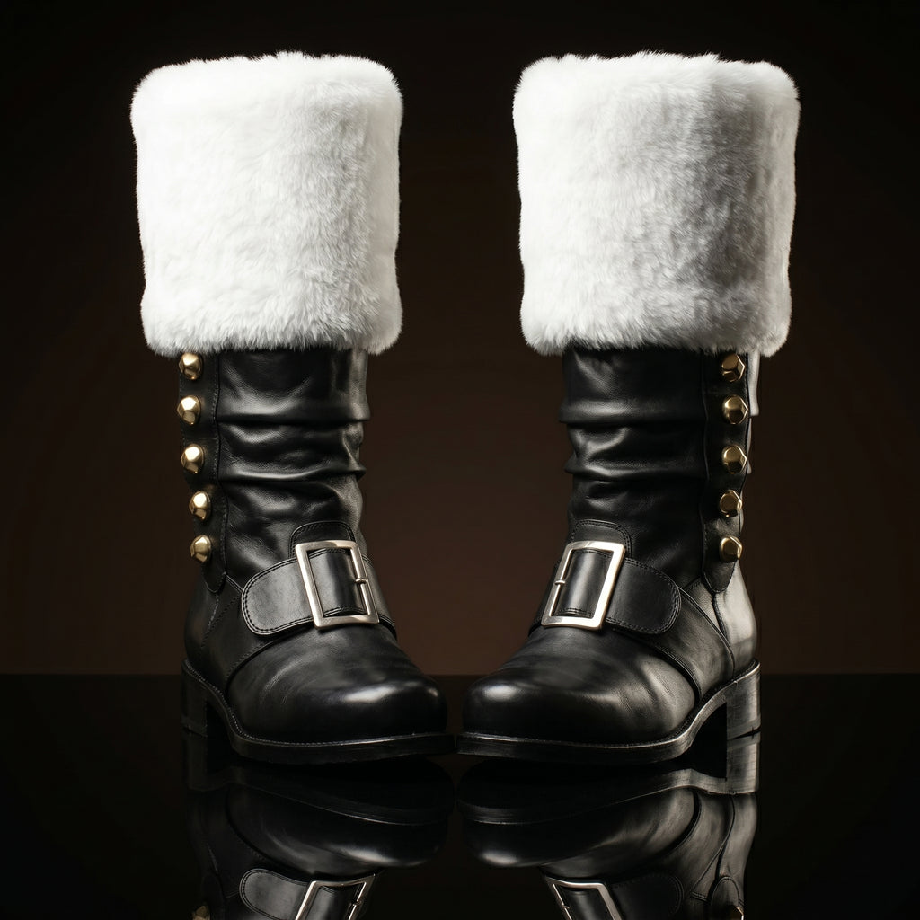 Customize Santa Claus Boots with Side Jingle Bells