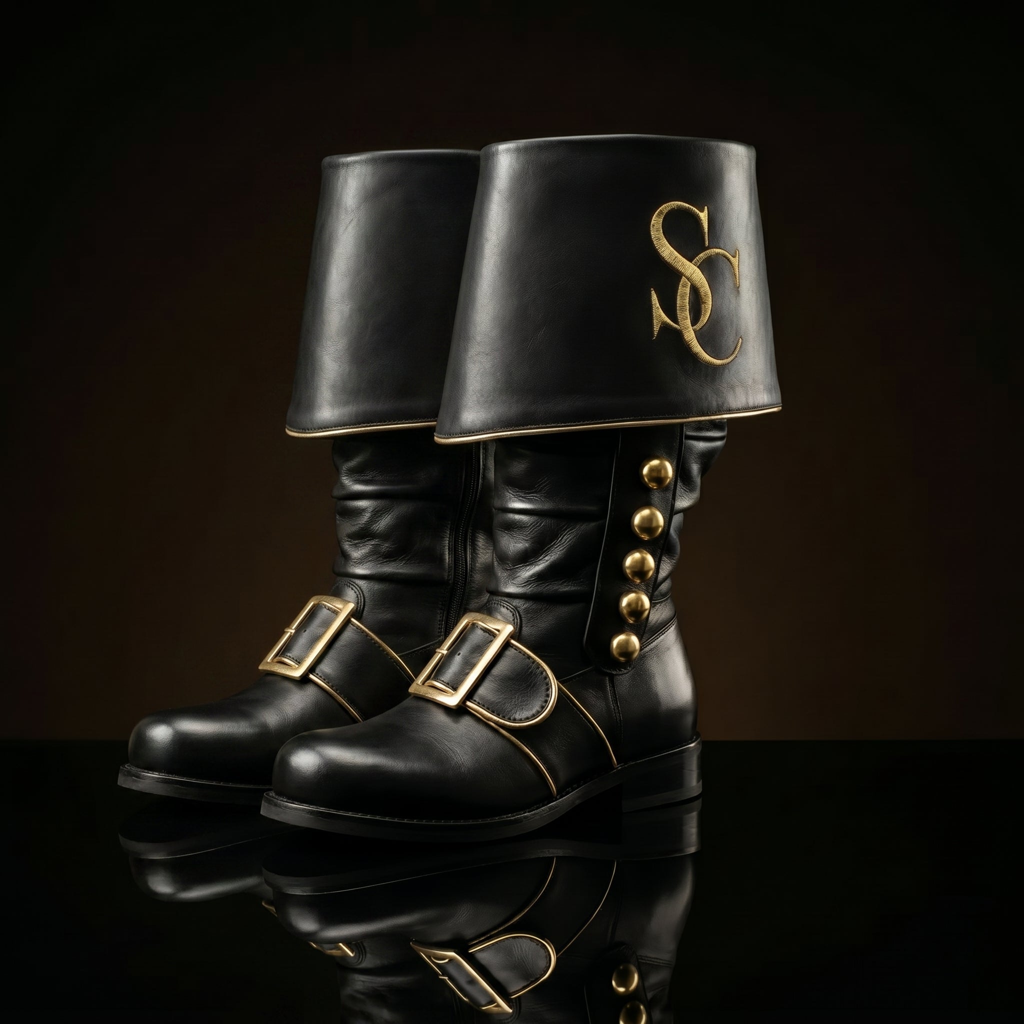 Botas de Papá Noel bordadas personalizadas