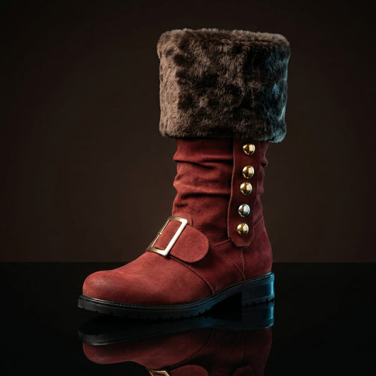 Customize Santa Claus Boots with Side Jingle Bells
