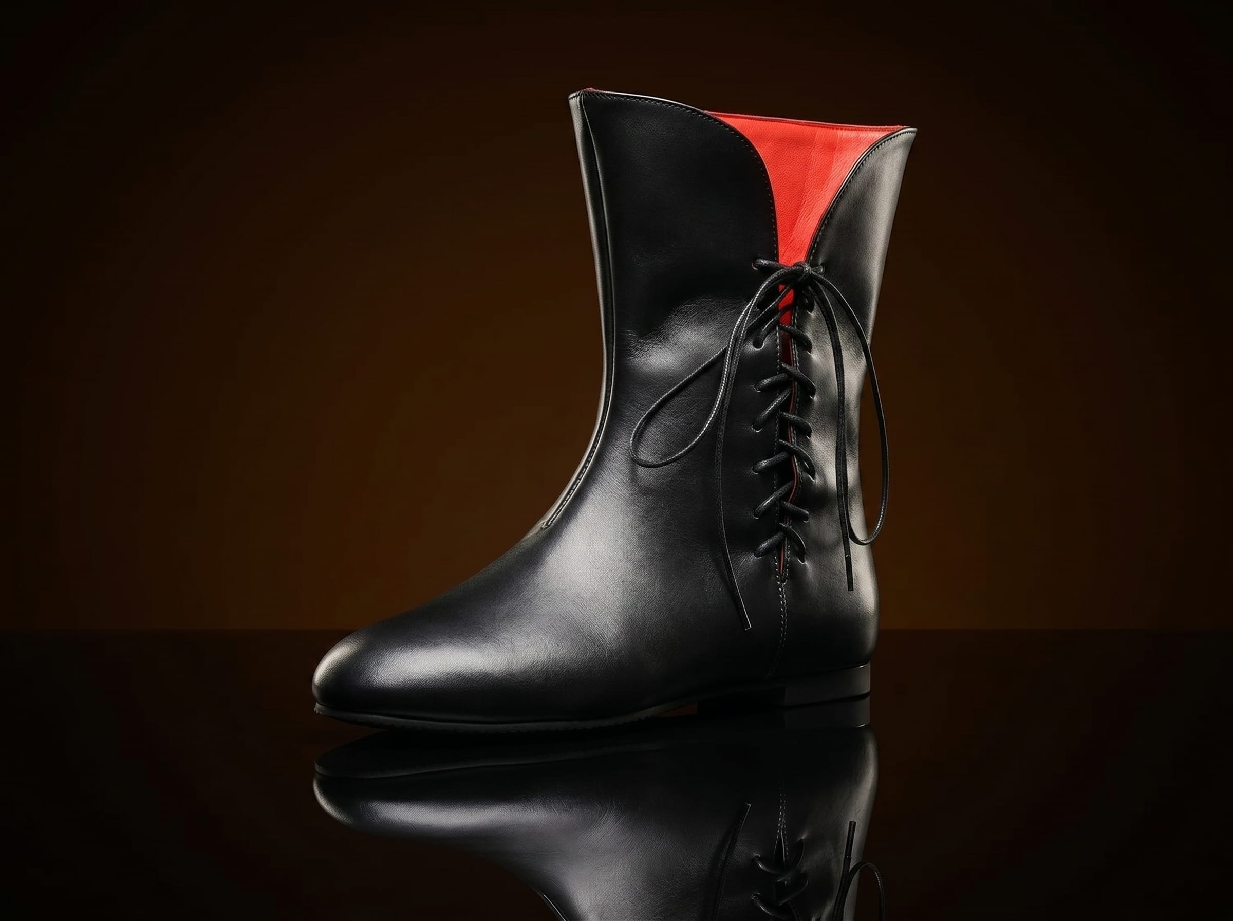 Customize Vintage Flats Short Lace Up Boots