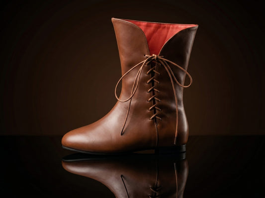 Customize Vintage Flats Short Lace Up Boots