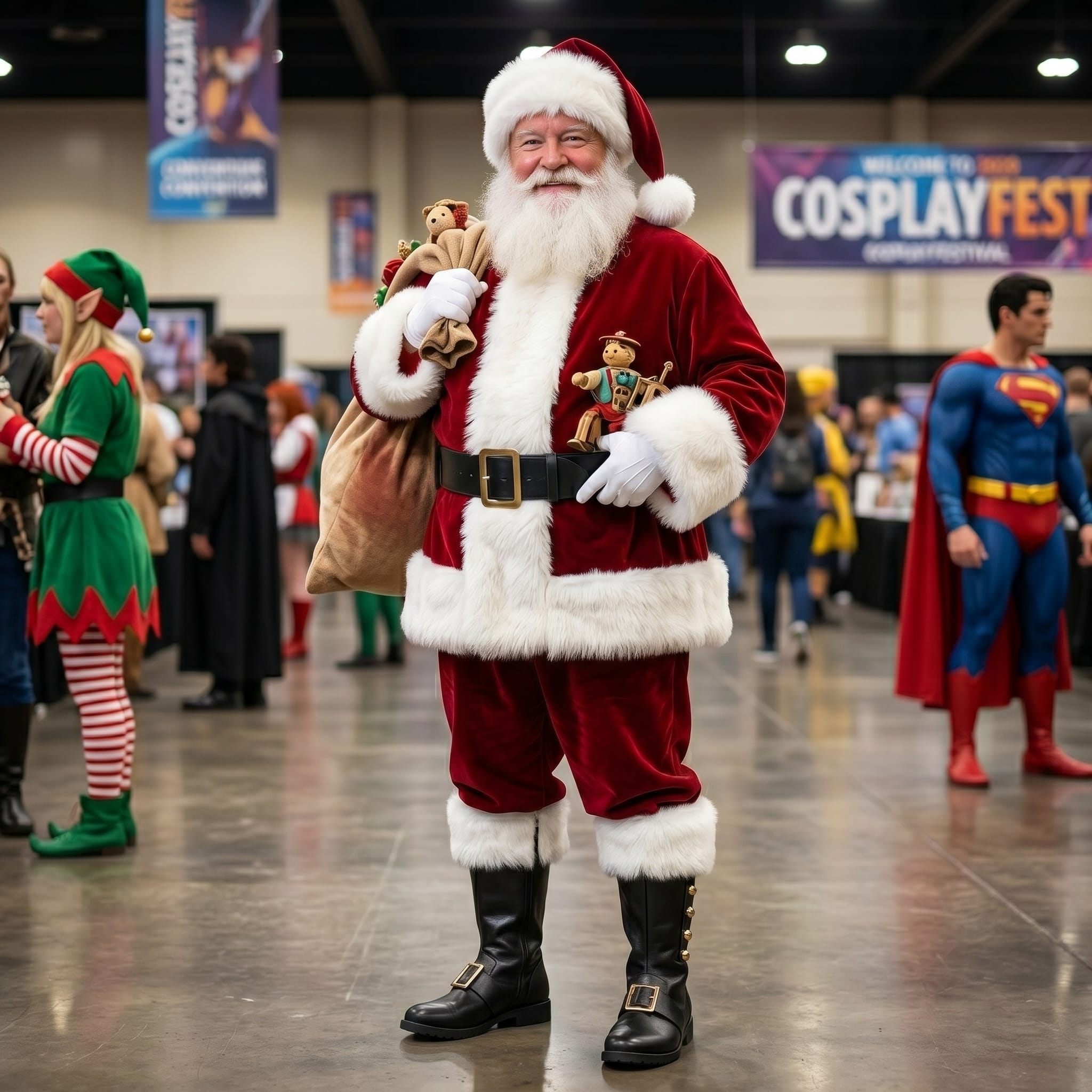 Personaliza las botas de Papá Noel con cascabeles laterales
