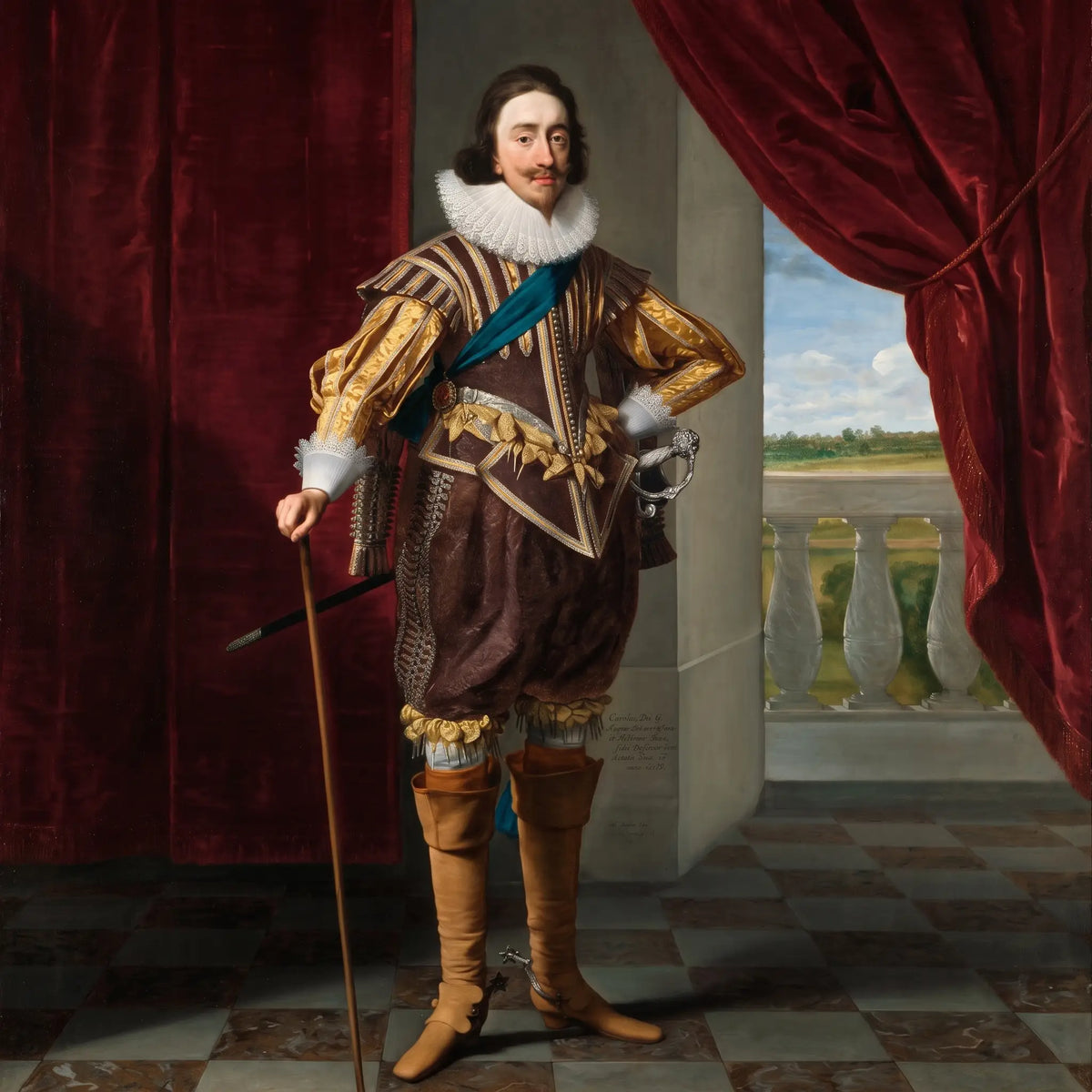 Portrait of Charles I — Studio of Daniel Mytens, c.