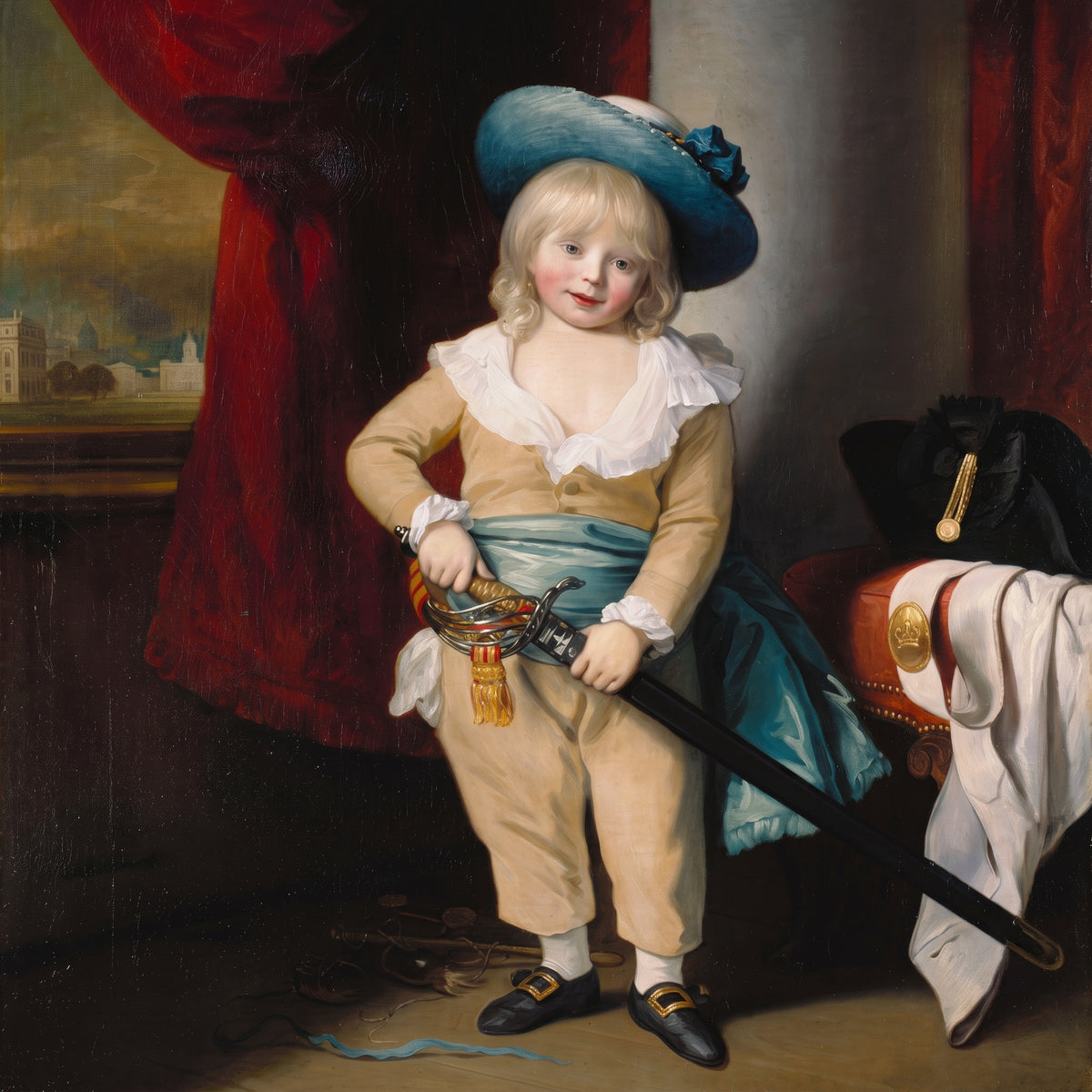 Portrait of a Child in Cavalier Dress — 17th Century